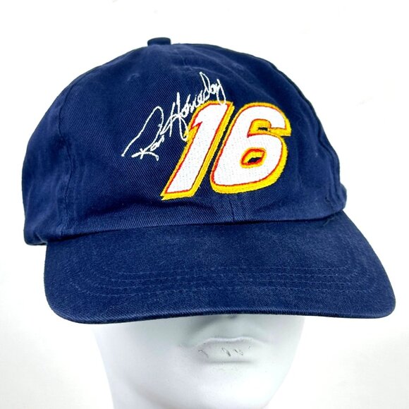 Vintage NASCAR Racing Hat Cap Ron Hornaday #16 NAPA Blue Signature Adjustable - Picture 1 of 16